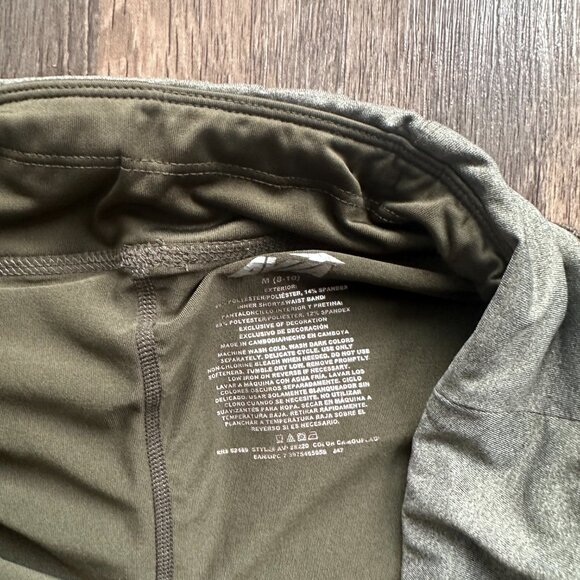 Olive Green Athletic Running Shorts - Size Medium - Picture 3 of 3